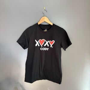 Peloton Unisex XOXO Cody Graphic Tee Black Size Medium